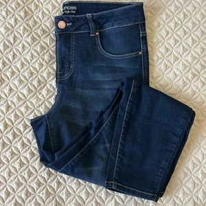 Maurice’s dark blue jeans. Women’s size 14.